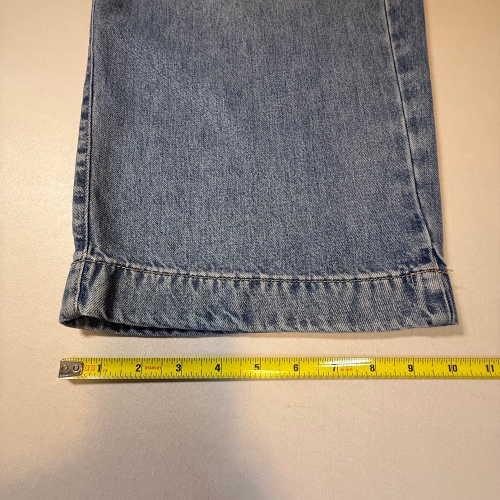 Talbots Womens Medium Wash Patch Pocket Straight Leg Crop Jeans Blue Size 16W - Picture 10 of 12
